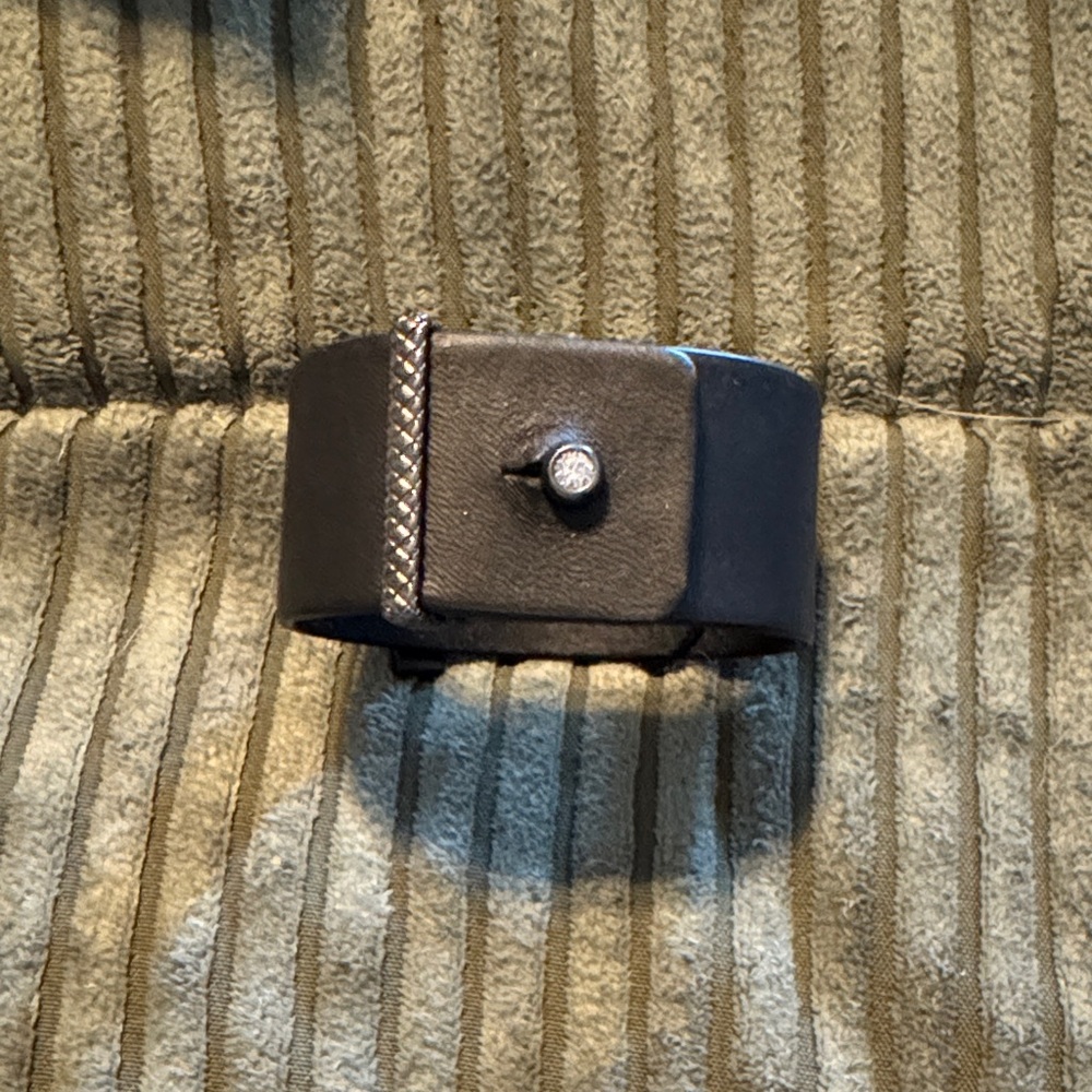 Bottega Veneta Dark Brown Leather Bracelet - Picture 3 of 6